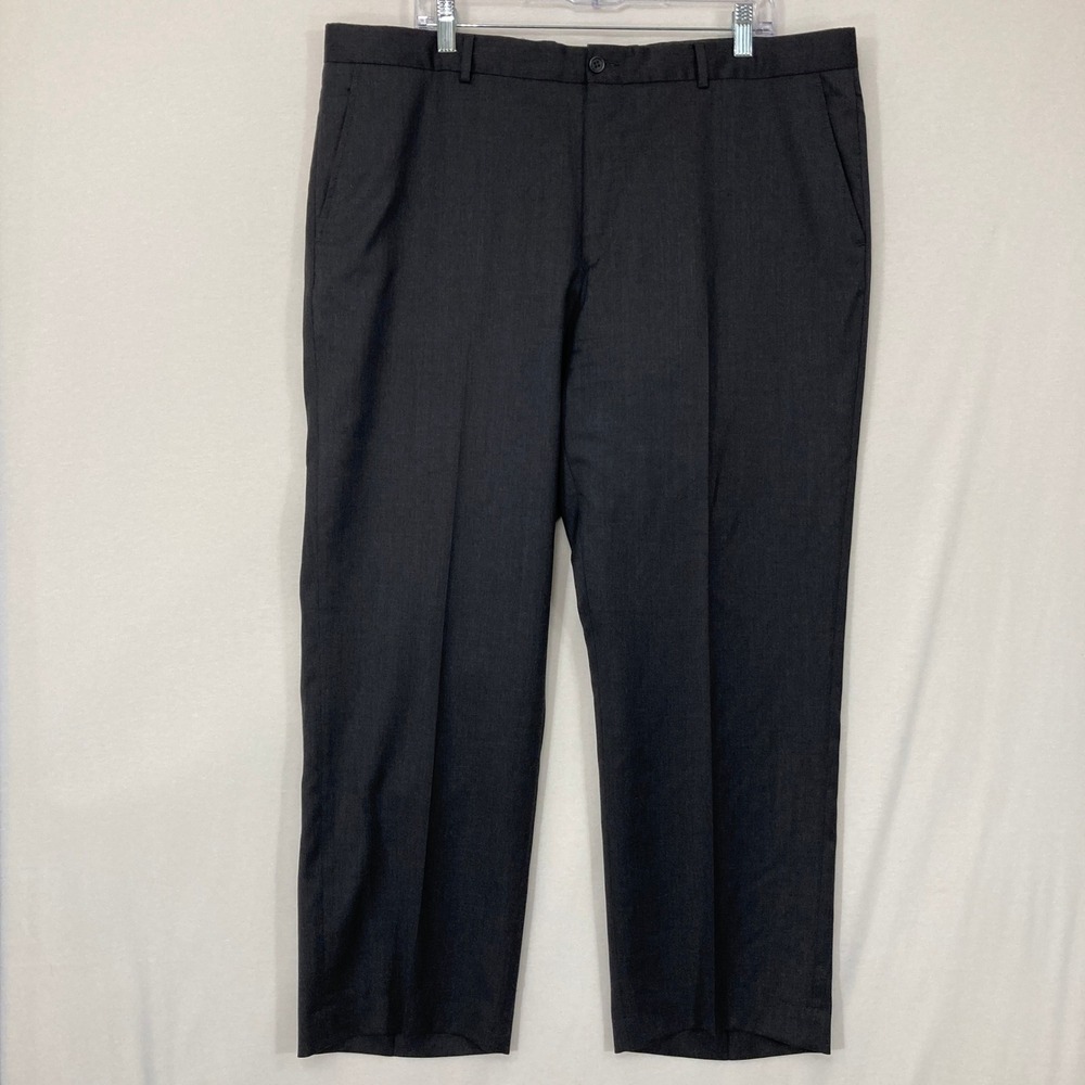 Vintage Polo Ralph Lauren size 40x29 Made in Italy 100% Wool Dress Pants Gray
